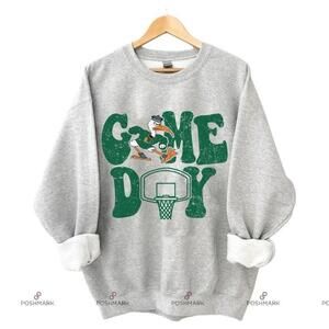 Col Game Day Miami Hurricanes Basketball Basketball N Sweatshirt Retro Vtg